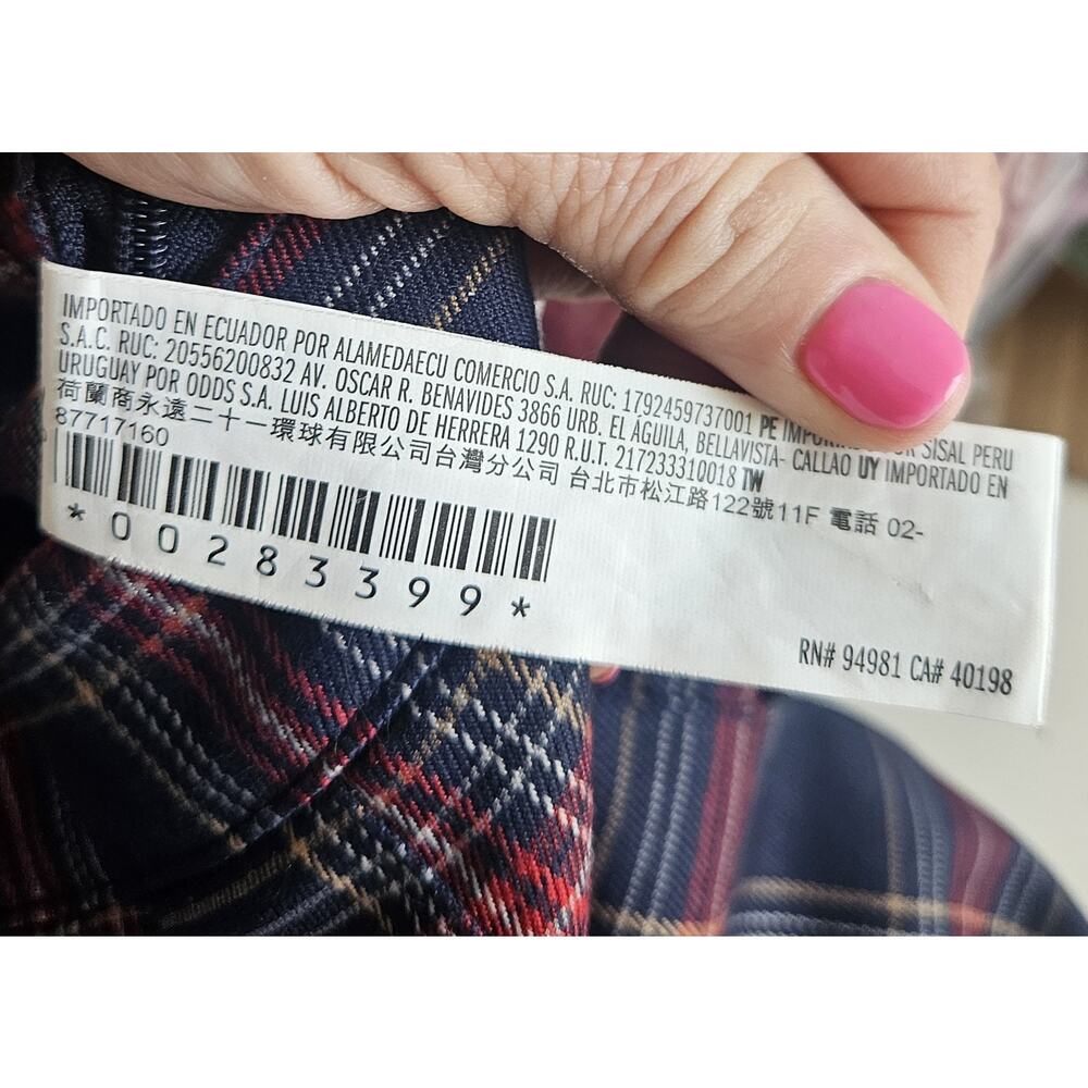 Y2K Large Dark Academia Plaid Pleated Mini Skirt Clueless Schoolgirl Preppy Fall - Picture 8 of 10